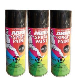 ABRO Spray paint - Black - 3Pcs