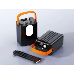 22.5w PD Strong durable 120,000-mah  powerbank with 4 charging cables