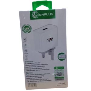 SHPLUS 120W Ultra Fast Charger with USB-A to Micro USB Cable SH-A4001