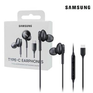 Samsung Type C Earpiece - Earbuds for S24/S23/S22/S21, iPhone 15, IPhone 16 & All Type C Enable Device, Capacitive Microphone, Volume Control Headphone.