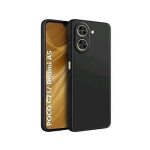 Silicon Back Case For Redmi A5 / Poco C71 - Black