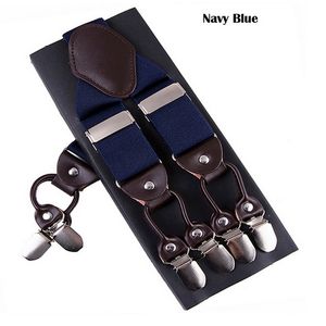 Classy Men's  Suspenders Belt - Blue.