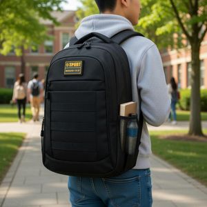 Unisex Large Travel Bag Outdoor Hiking Tactical Backpack Laptop Bag NYSC Camp Black School Bag For Men Boys Women school bag for boys men travel bag, student backpack,