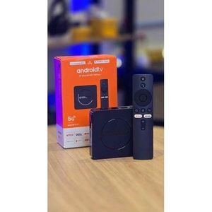 Android TV box 8K Ultra HD Smart Set-Top Box (Android 15.0) with a Bluetooth remote