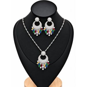 Gilded Conservatory Zirconia Art Nouveau Botanical Jewelry Suite