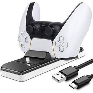 Dobe  PS5 Pad Charger PS5 Controller Dual Charging Dock Station FLAT