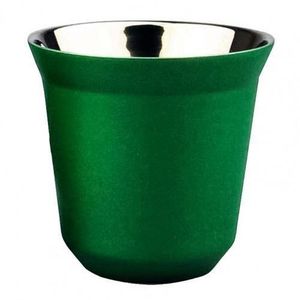 Everythingbutcoffee Double Wall Stainless Steel Coffee Cup 80ml green