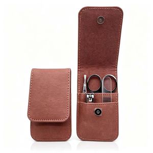 Nail Clippers 4 Pcs Set, Stainless Steel Heavy Duty Manicure Kit, Portable Grooming Tools for Home & Travel