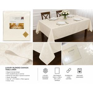 Luxury Blended Damask Table Linen