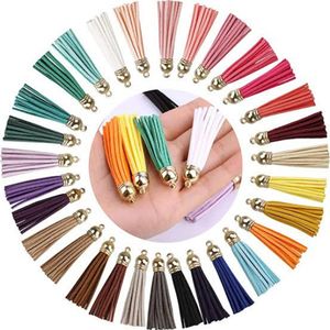 400-piece Circular Acrylic Keyholders Chain Rings Tassels