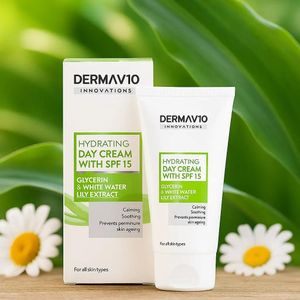 Dermav10 Hydrating Day Cream with spf 15- 50ml.