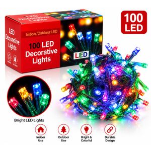 Christmas Lights 100 LED Decorative String Lights – Multicolor Indoor & Outdoor Lighting