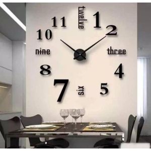 3D Wall Clock 120cm (4ft by 4ft) 47inch Biggest size