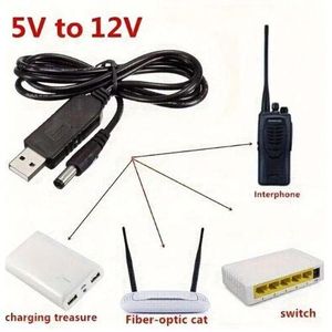  DC 5V to DC 5V 9V 12V Cable to 5V Voltage Power Supply Cable for Audio Wireless Router Speakers