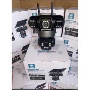 V380 Pro 4G LTE Intelligent Solar Camera – Three-Lens Multi-Screen Outdoor PTZ Security Camera (5MP/4K Ultra HD)(Single pack)