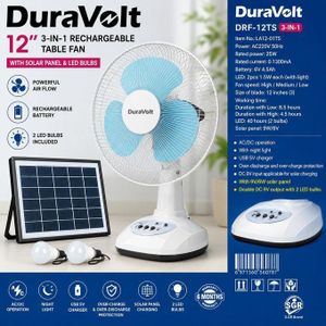 Duravolt  rechargeable fan 