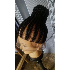 Wig Shuku Didi braided with 360 full lace. 
