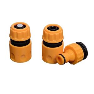 3PCS Coupling Adapter Drip Irrigation Faucet Hose With 1/2” 3/4” Male Garden Water Connector