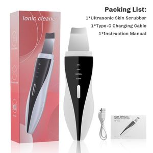 Ultra Sound Facial Scrubber Device For Exfoliation ,Wrinkles and Fines Lines With Led Lights
