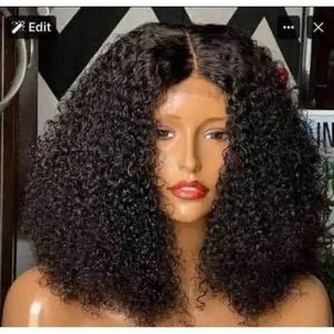 Soft Bouncy Curly Hair Wig With Closure