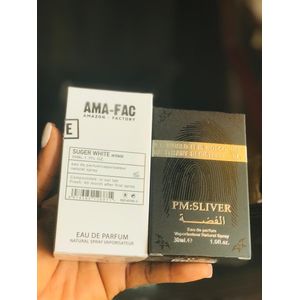 Dhamma Suger White Intense  ARO-FAC Aroma Factory For Women And Men 50ml  And Ramz Silver 30ml