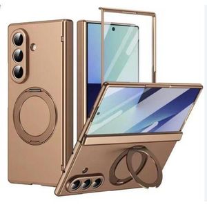 Case with magnetic magsafe stand and screen protector for Samsung Galaxy z fold 8 ultra - gold