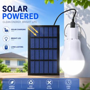 Solar Light Bulbs Solar Powered Light Portable Emergency LED Bulb Waterproof for Camping Tent Indoor Outdoor Shed Night Fishing Chicken Coop