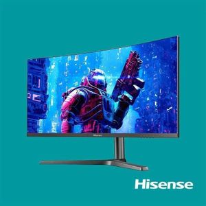 Hisense 27'' Gaming Moniter 2K QHD Resolution, HDR 400,GTG 1ms Fast Respond, IPS Curved Screen 