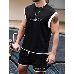 Kingskartel Kartel Black and White Tank Top and Short