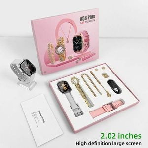 A58Plus SmartWatch for Ladies, Bracelet, Earrings, Necklace Bluetooth call message reminder, sports watch