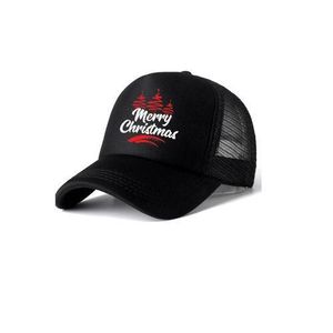 Merry Christmas Face Cap - Black