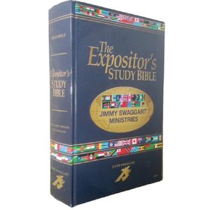 Holy Bible KJV The Expositor's Study Bible  With Concordance, Maps, Assorted Bible helps ,Bible Dictionary, Bible Encyclopedia, Bible Commentary By Jimmy Swaggart Ministries (HARDCOVER)- AWARD WINNING KJV STUDY BIBLE