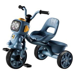 Kids Cartoon Tricycle with Back Seat & Storage