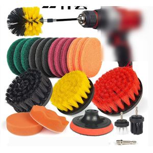 Car Detailing Brushes Kit Auto Polisher Cleaning Kit Microfiber 18pcs Tire  Brushes For Cleaning Wheels Cleaning Brush Set