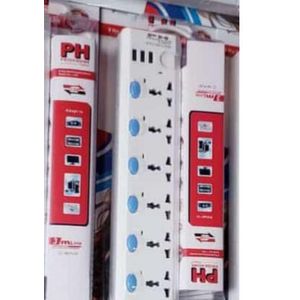 EXTENTION SOCKET WITH USB PORT  ,1pack