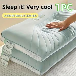 1 neck and cervical spine cooling pillow - a cool bed pillow with a removable pillow insert