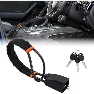 Universal Steering Wheel Steel Lock To Safety Belt