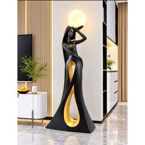 Modern Sculptural  Floor Lamp Globe light 