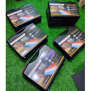 High Power 12V Lightweight Car Jump Starter, Tyre Inflator, Emergency Power Bank, LED Light 99800mAh