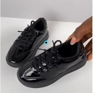 Black Glossy Patent Leather School Shoes for Boys (size 31,32,33,34,35,36)