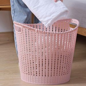 Plastic Organizer Containers Baskets, Laundry Basket with Portable Handle Laundry Hamper