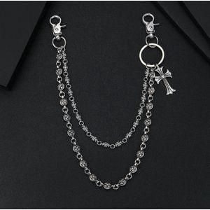 Silver Unisex vintage Jean chain