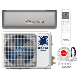 Bruhm 1.5hp Split Unit Smart Inverter Air Conditioner With Wifi + Installation Kit