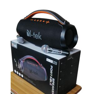 Ntek 110W Super Bass Bluetooth Speaker With 60000mAh Battery NX395PRO WITH 2 kARAOKE  MICROPHONES