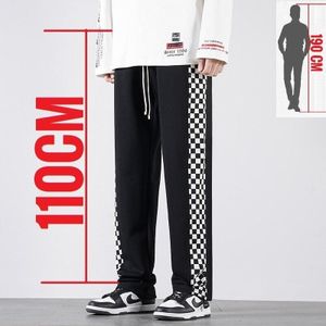 115CM Long Sweatpants Tall Men High Waist Loose Warm Stretched