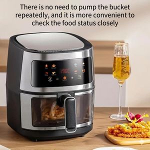 Miratec 10L Air Fryer Oven Spacious, Intelligent & Versatile Electric Fryer with 100% Copper Motor