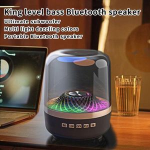 Philly Bluetooth Speaker with Colorful LED Lights & Transparent Design