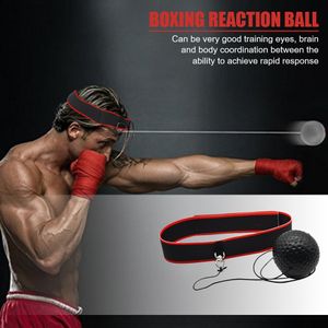 Cheap Boxing Reflex Ball Head-mounted PU Punch Ball MMA Sanda Training Hand  Eye Reaction Gym Sandbag Muay Thai Boxeo Fitness Equipment