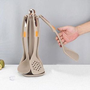 Silicone Non-Stick Cooking Spoon Set- 1 Set