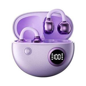Open Ear Clip-On Eeadphones, Bluetooth Earbuds Wireless Earphones, Ultra-Long Battery Life, Comfortable Wear for Workout, Running, Driving